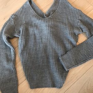 Beautiful Knit sweater with Open Knot back
